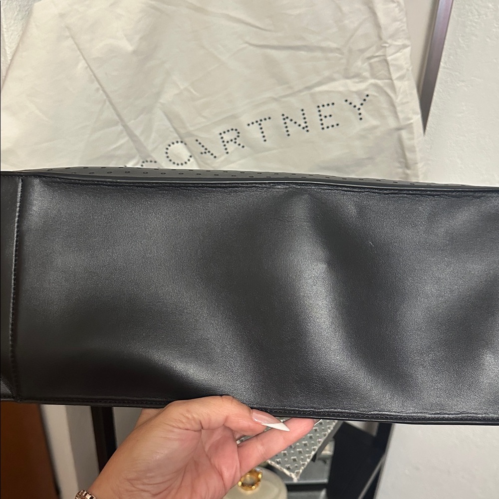 TODAY ONLY! Stella McCartney Perforated Logo Faux Leather Tote- EUC - Picture 8 of 13